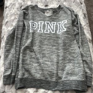 VSPink grey crewneck.